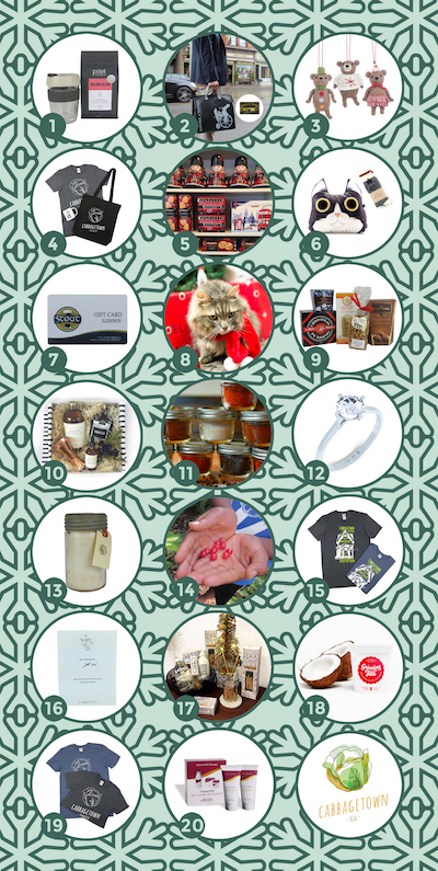 Image of assorted gift ideas. 