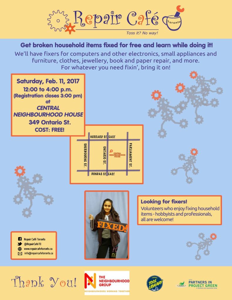 Repair Cafe Feb 11 2017