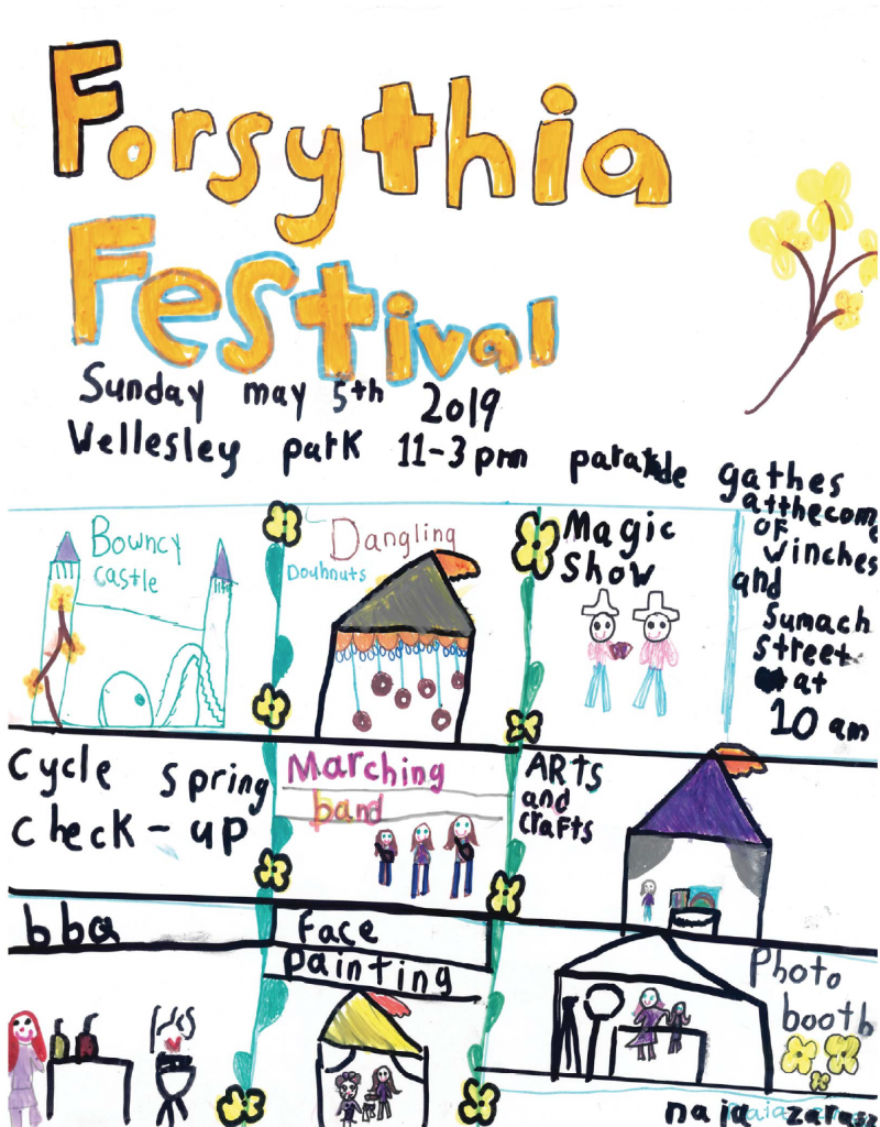 Forsythia Festival posters Cabbagetown Residents Association CRA